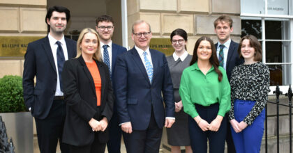 Gillespie Macandrew appoints seven newly qualified solicitors